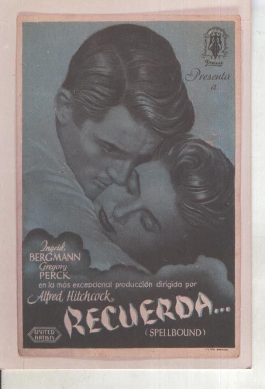 Foto cine 489: Recuerda (Ingrid Bergmann-Gregory Perck)