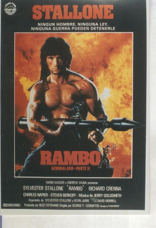 Foto cine 493: Rambo: Acorralado (Sylvester Stallone)