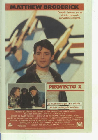 Foto cine 511: Proyecto X (Matthew Broderick)
