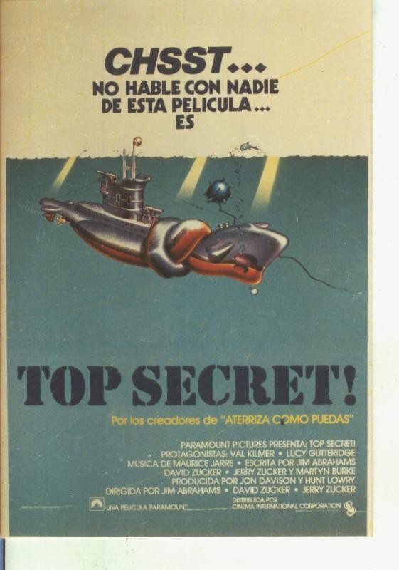 Foto cine 519: Top Secret (Vall Kilmer)