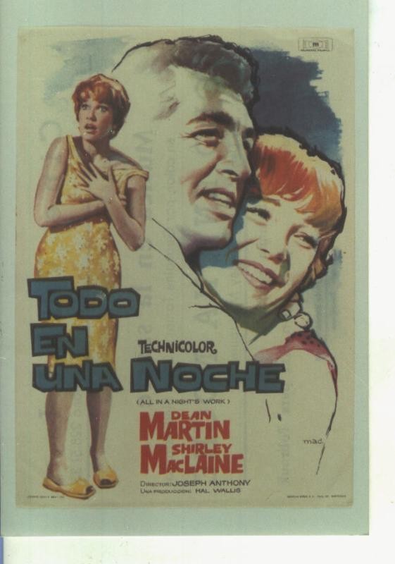 Foto cine 523: Todo en una noche (Dean Martin-Shirley MacLaine)