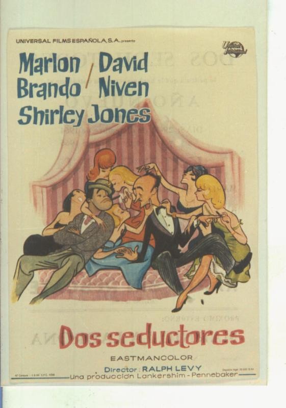 Foto cine 548: Dos seductores (Marlon Brando-David Niven(