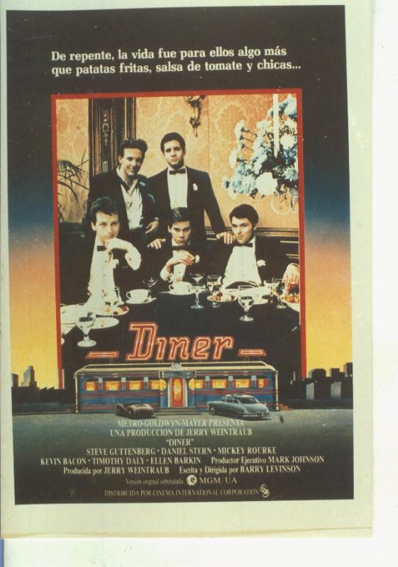 Foto cine 560: Diner (Mickey Rourke)