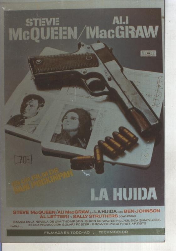 Foto cine 584: La huida (Steve McQueen-Ali MacGraw)