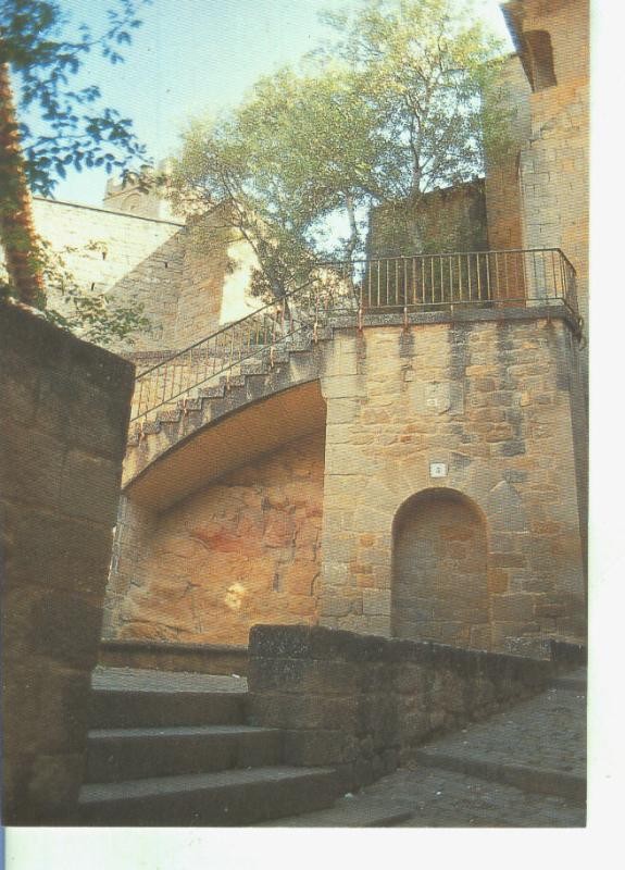 Postal 014345: subida al castillo de Sos del Rey Catolico, Zaragoza