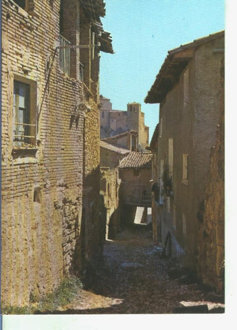 Postal 014372: Calle Dragones en Alquezar, Huesca en el pirineo aragones