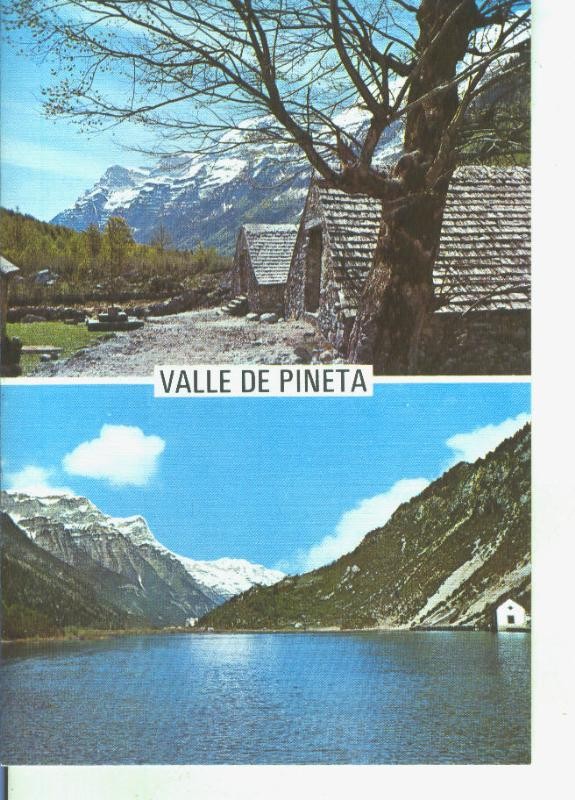 Postal 014382: Ermita y embalse del Cinca en Bielsa, Huesca