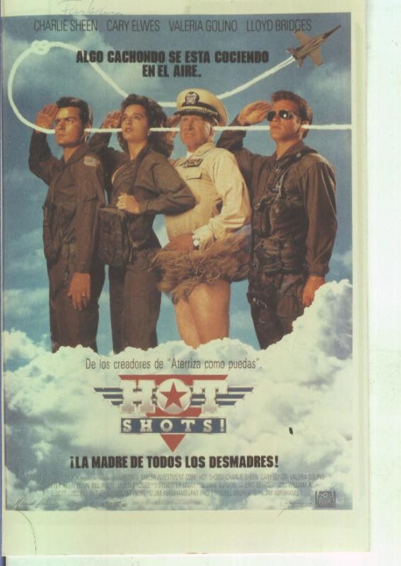 Foto cine 586: Hot Shots (charlie Sheen-Lloyd Bridges)