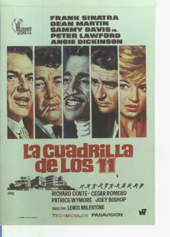 Foto cine 601: La cuadrilla de los 11 (Frank Sinatra-Dean Martin)