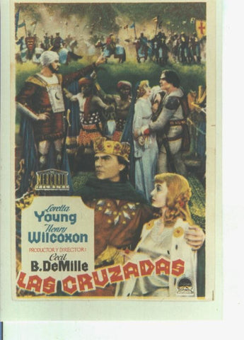 Foto cine 602: Las cruzadas (Loretta Young-Henry Willcoxon)