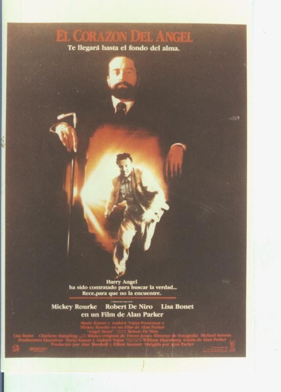 Foto cine 610: El corazon del angel (Mickey Rourke-Robert de Niro)