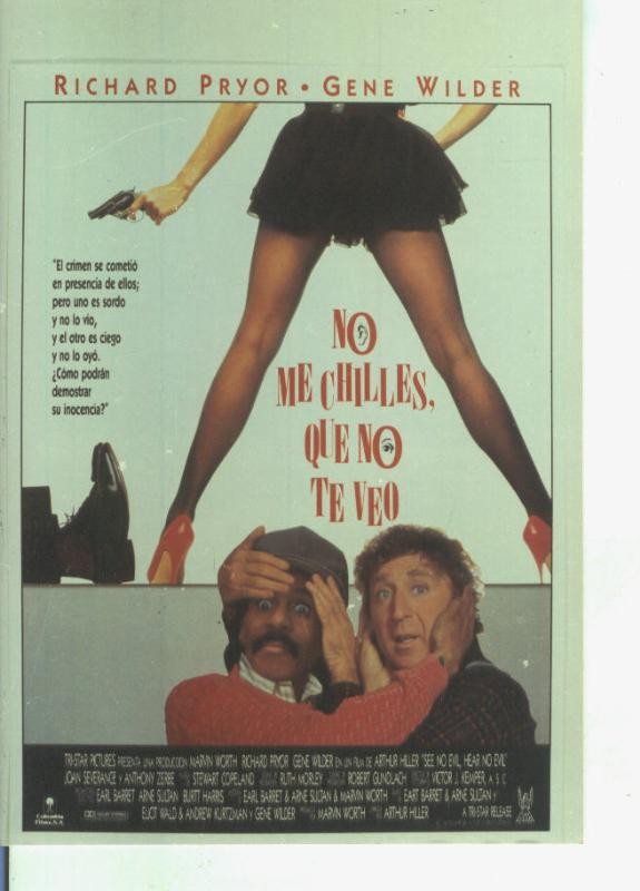 Foto cine 622: No me chilles, que no te veo (Richard Pryor-Gene Wilder)