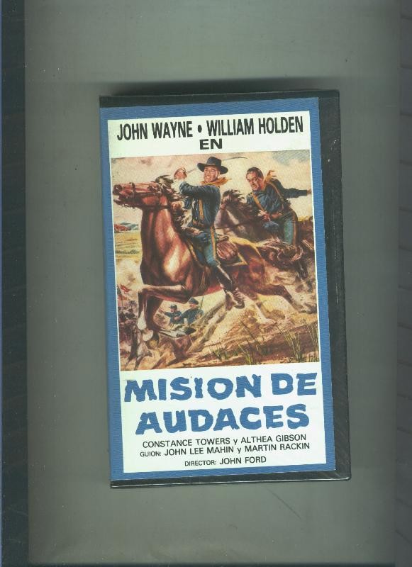 Video VHS: Mision de audaces (John Wayne-William Holden) y Las calaveras (Laurel y Hardy)