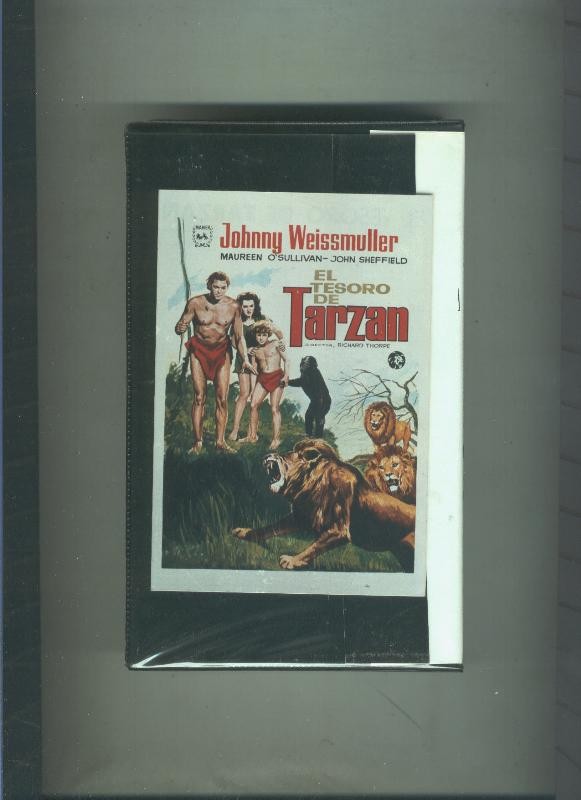 Video VHS: El tesoro de Tarzan (Johnny Weissmuller)