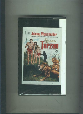 Video VHS: El tesoro de Tarzan (Johnny Weissmuller)