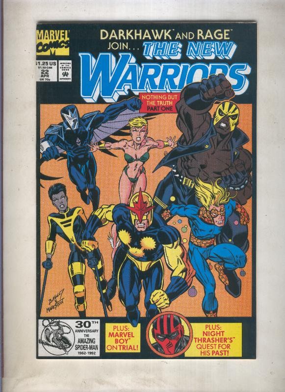 The New Warriors volumen 1 numero 022 (1992)