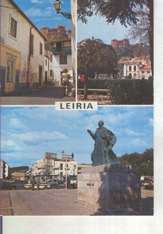 Postal 014389: Vistas varias de Leiria, Portugal
