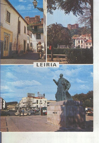 Postal 014389: Vistas varias de Leiria, Portugal