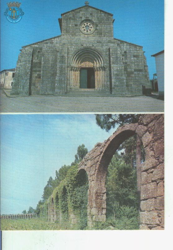 Postal 014392: Iglesia y acueducto de S.Pedro de Rates, Portugal