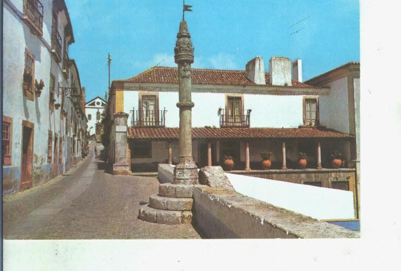 Postal 014400: Picota y iglesia de S.Tiago en Obidos, Portugal