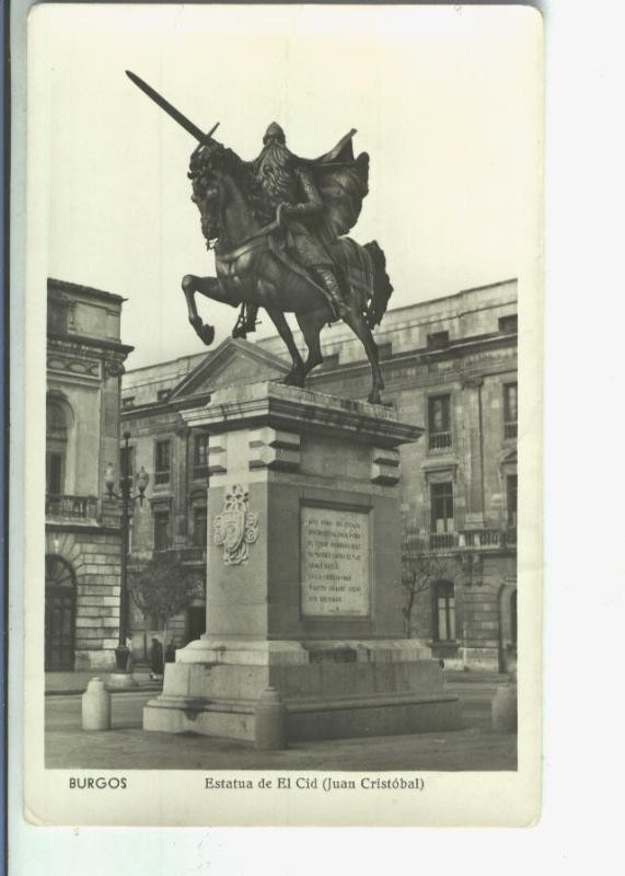 Postal 014407: Estatua del Cid en Burgos