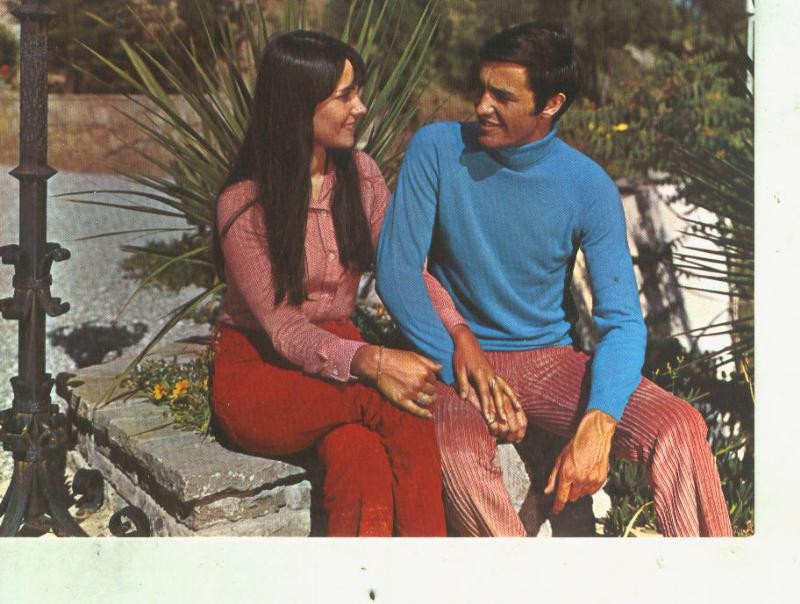 Postal 014423: Pareja romantica