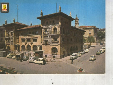 Postal 014434: Edificio de correos y telegrafos de Vitoria
