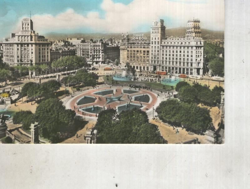 Postal 014435: Plaza Cataluña de Barcelona
