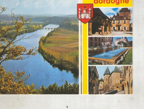 Postal 014463: Vistas varias de dordogne, Francia