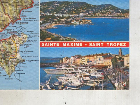 Postal 014465: Vistas varias de Saint Tropez, francia