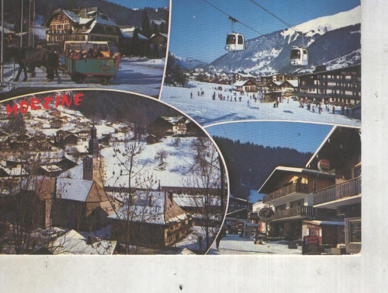 Postal 014469: Vistas varias de Morzine, Francia