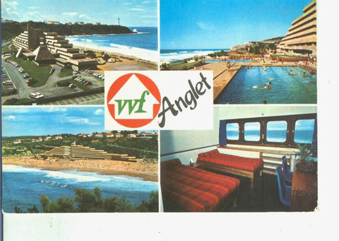 Postal 014495: Vistas varias de Anglet, Biarritz, Francia