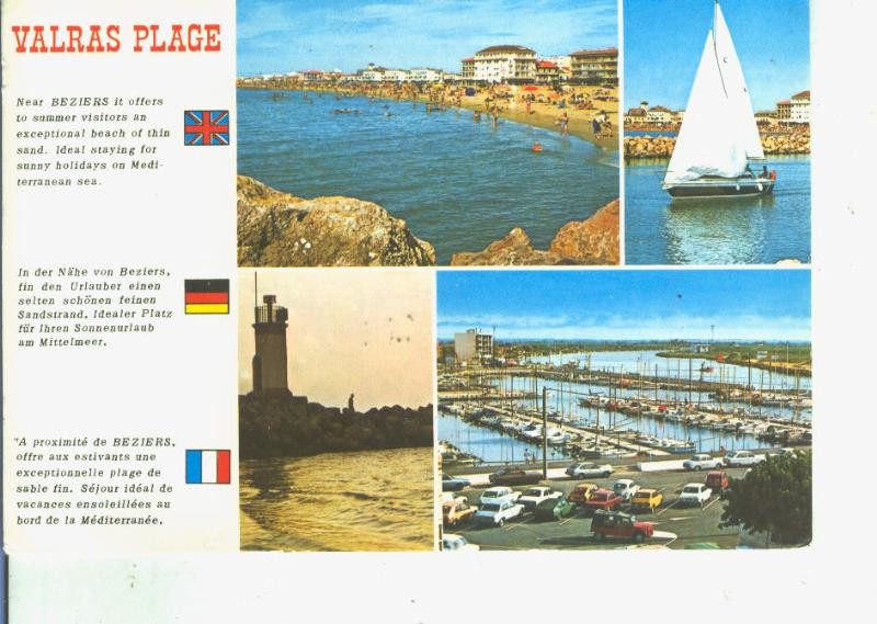 Postal 014501: Vistas de Valras Plage, Francia