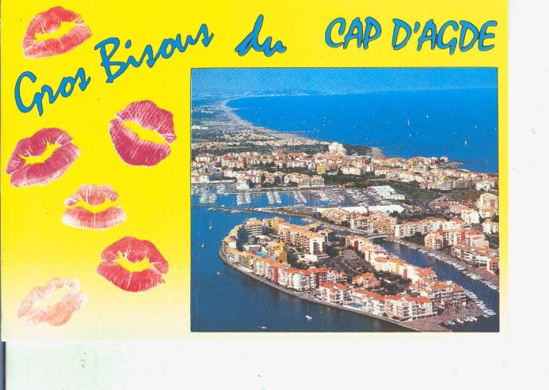 Postal 014502: Vista de Cap D, Adge, Francia