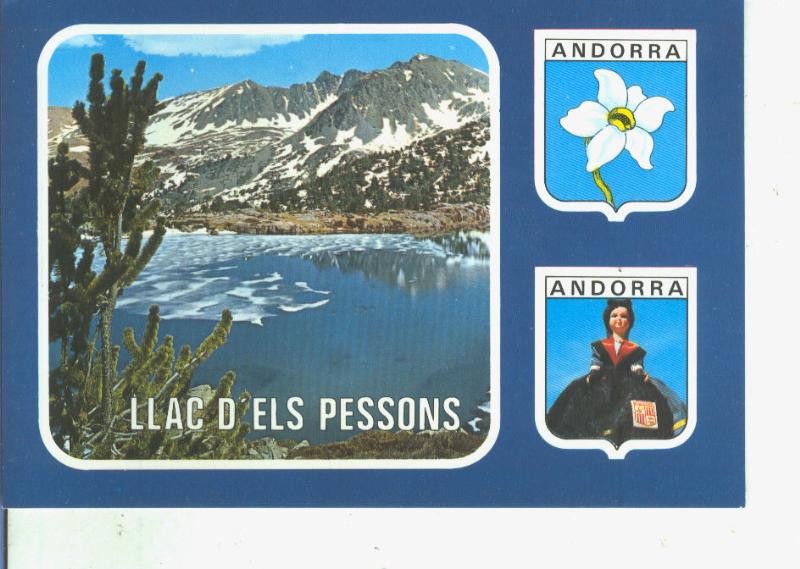 Postal 014515: Llac dels Pessons en andorra