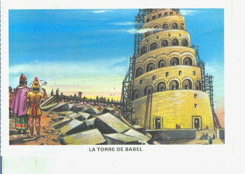 Postal 014527: La Biblia: La torre de Babel