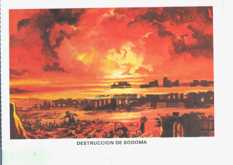 Postal 014530: La Biblia: Destruccion de Sodoma