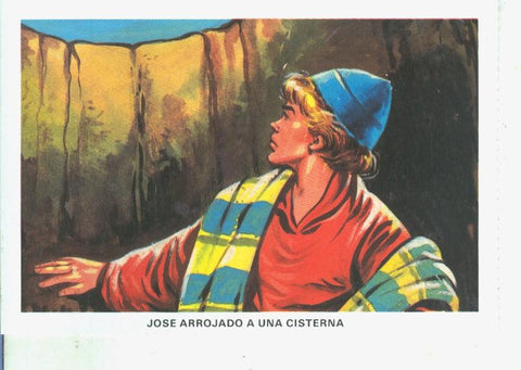 Postal 014536: La Biblia: Jose arrojado a una cisterna