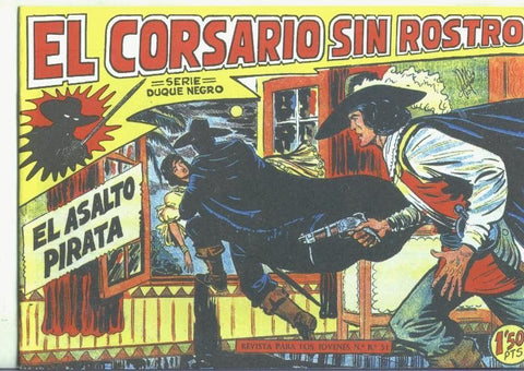 El Corsario sin Rostro, facsimil numero 04: El asalto pirata