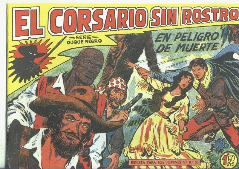 El Corsario sin Rostro, facsimil numero 09: En peligro de muerte