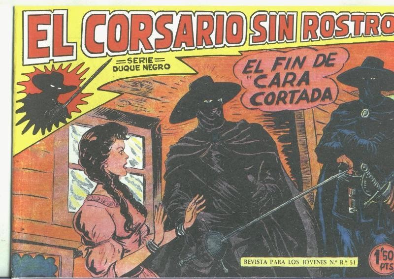 El Corsario sin Rostro, facsimil numero 10: El fin de Cara Cortada