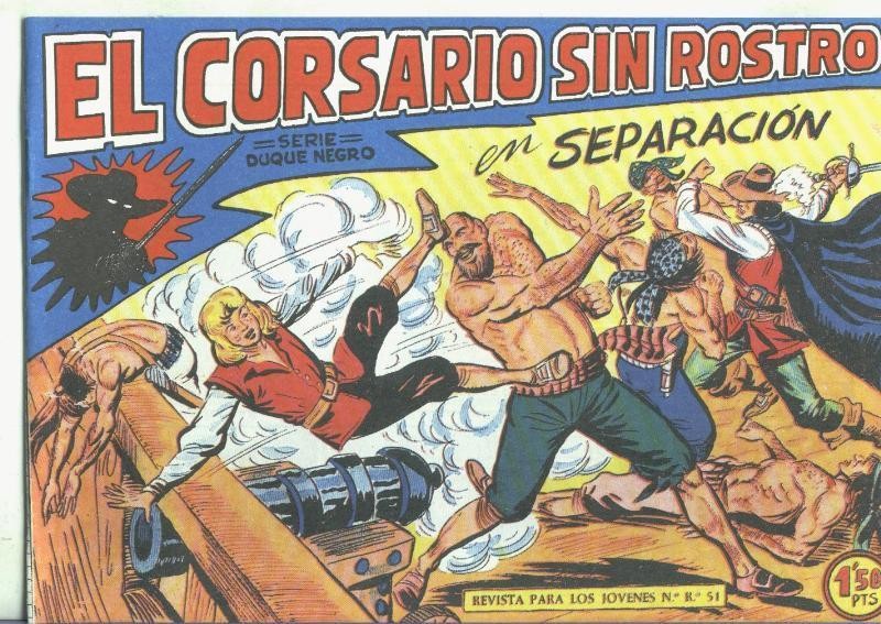 El Corsario sin Rostro, facsimil numero 11: Separacion