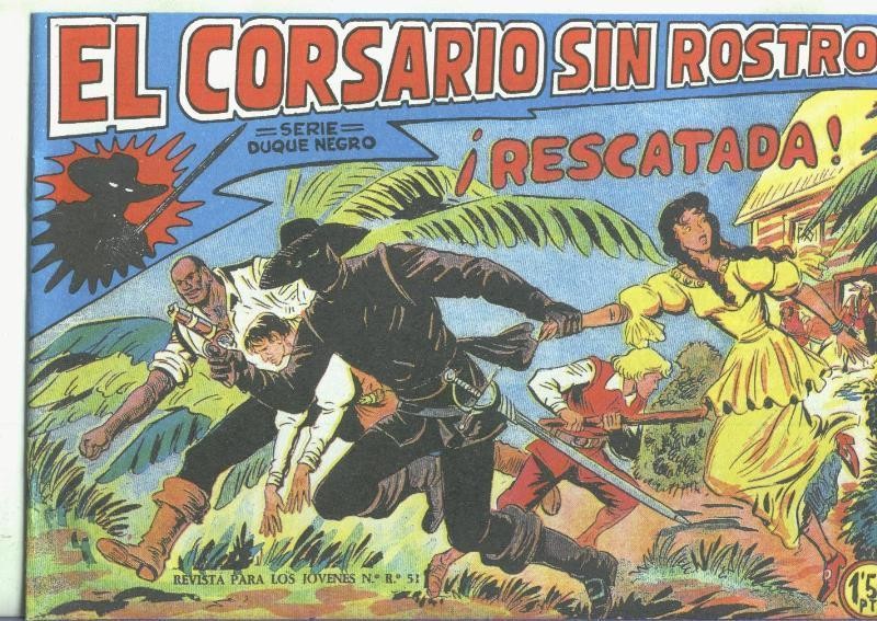 El Corsario sin Rostro, facsimil numero 15: Rescatada