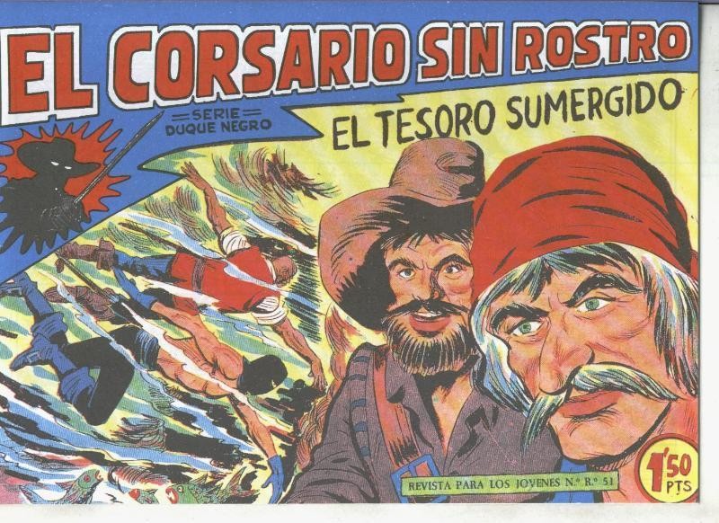 El Corsario sin Rostro, facsimil numero 35: El tesoro sumergido