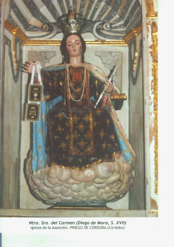 Postal 014584: Virgen Ntra Sra del Carmen (Diego de Mora)