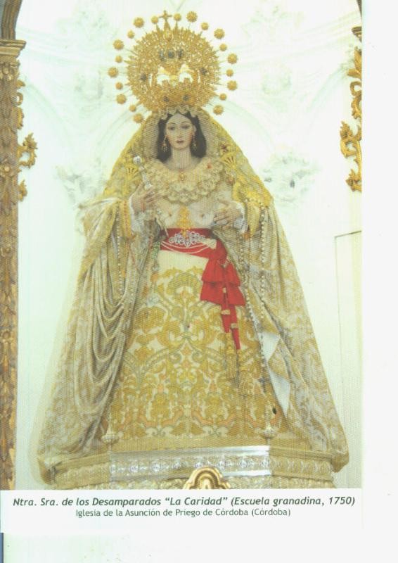 Postal 014587: Virgen Ntra Sra de los Desamparados :la caridad (escuela granadina)