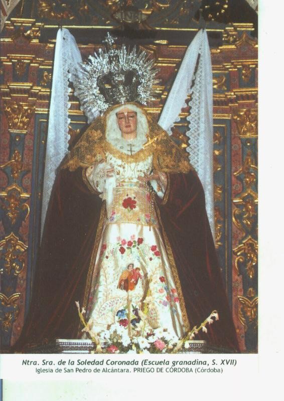 Postal 014600: Virgen de la Soledad Coronada (escuela granadina)