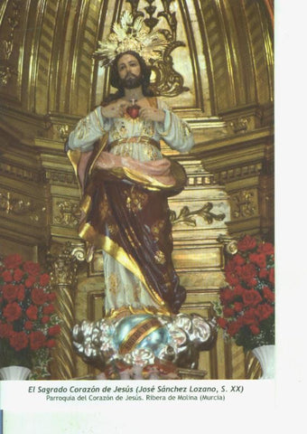 Postal 014607: El Sagrado Corazon de Jesus (Jose Sanchez Lozano)