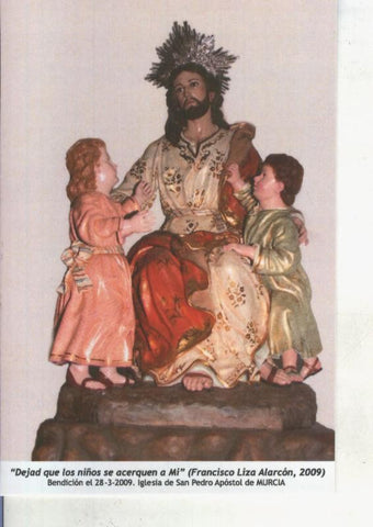 Postal 014631: Jesus con los niños (Francisco Liza Alarcon)