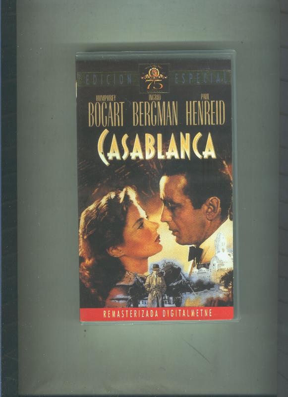 Video VHS: Casablanca (Humphrey Bogart-Ingrid Bergman=